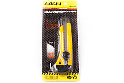 Ніж будівельний із жовтою ручкою