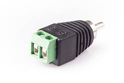 Штекер RCA з клемною колодкою, під гвинт