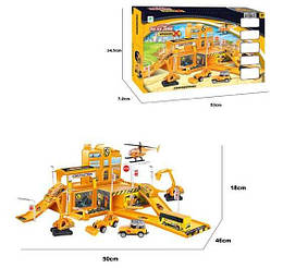 Парковка 660 А-66 (24/2) "Будівельна техніка", 26 елементів, масштаб машинок 1:64, у коробці