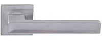 Ручка для дверей RDA Fiord Q (розетта 6мм) брашированный матовый хром (Китай)