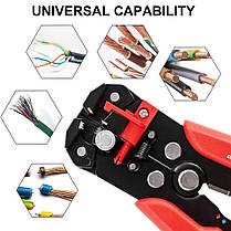 Інструмент для зачищення дротів та обтискання кабелю 0,2-6 мм MT-103B Orange, фото 4