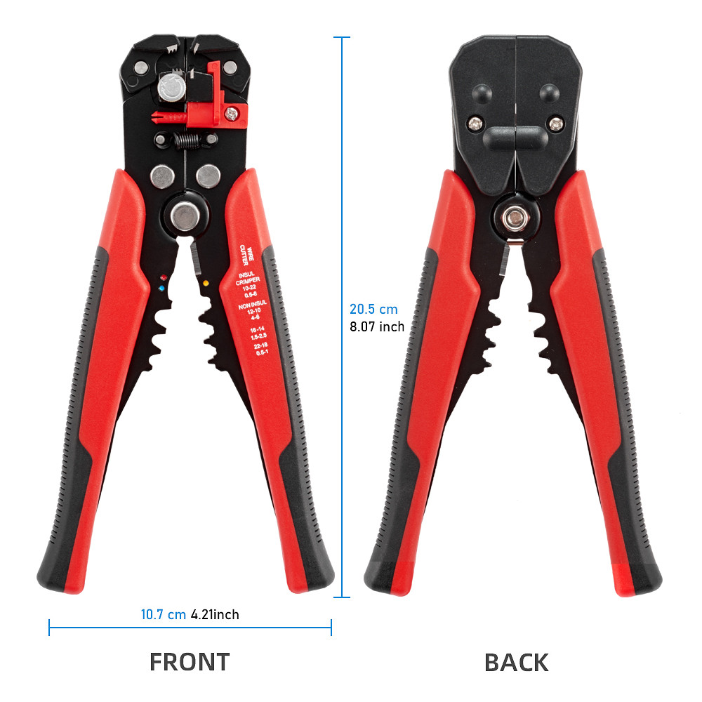 Інструмент для зачищення дротів та обтискання кабелю 0,2-6 мм MT-103B Orange
