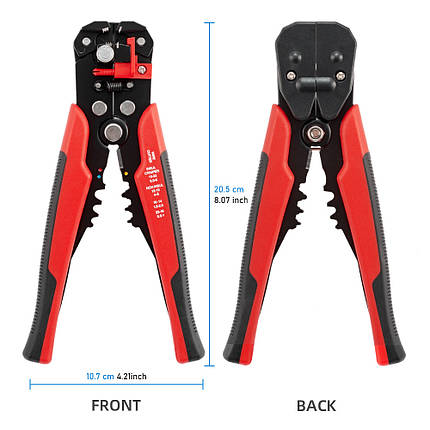 Інструмент для зачищення дротів та обтискання кабелю 0,2-6 мм MT-103B Orange, фото 1