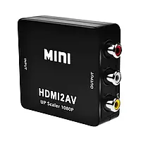 Конвертер HDMI на AV RCA тюльпан переходник адаптер 1080p