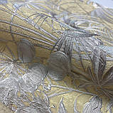 Шпалери вінілові на флізеліновій основі золотий фон срібні рослини Blumarine 5 (Emiliana Parati) 1,06 х 10,05м (29044), фото 5