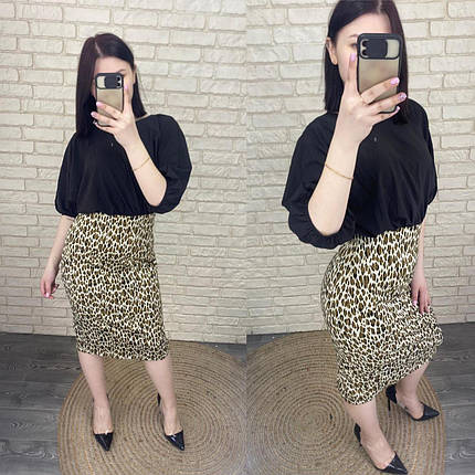 Елегантна жіноча сукня, тканина "Софт-Трикотаж" розмір 46, фото 1