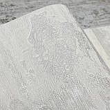 Шпалери вінілові на флізеліновій основі декоративна біла штукатурка із сірим Duka Eftelia 1,06 х 10,05м (260004-1), фото 5