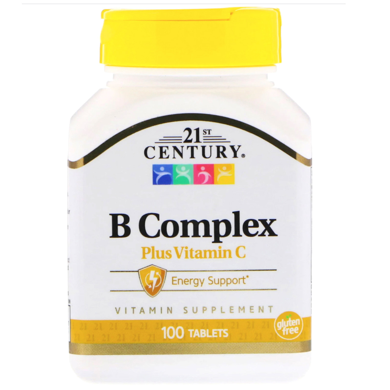 Комплекс вітамінів B з вітаміном с "21st Century" 100 таблеток, фото 1