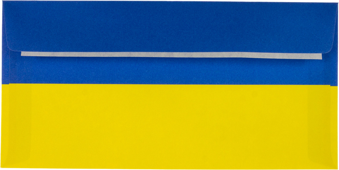 Конверт пошт. E65/DL (0+0) скл жовто-синій №2240(10)(500), фото 1