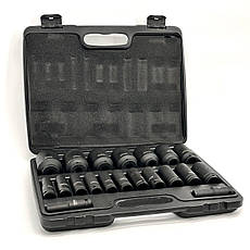 Набір головок до гайковерта FERRUM 1/2" 10-38 MM 20шт, фото 4
