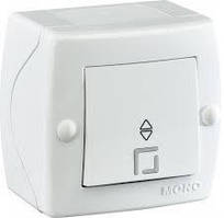 Вимикач одноклавішний прохідний, Mono Electric, OCTANS IP 20(білий)