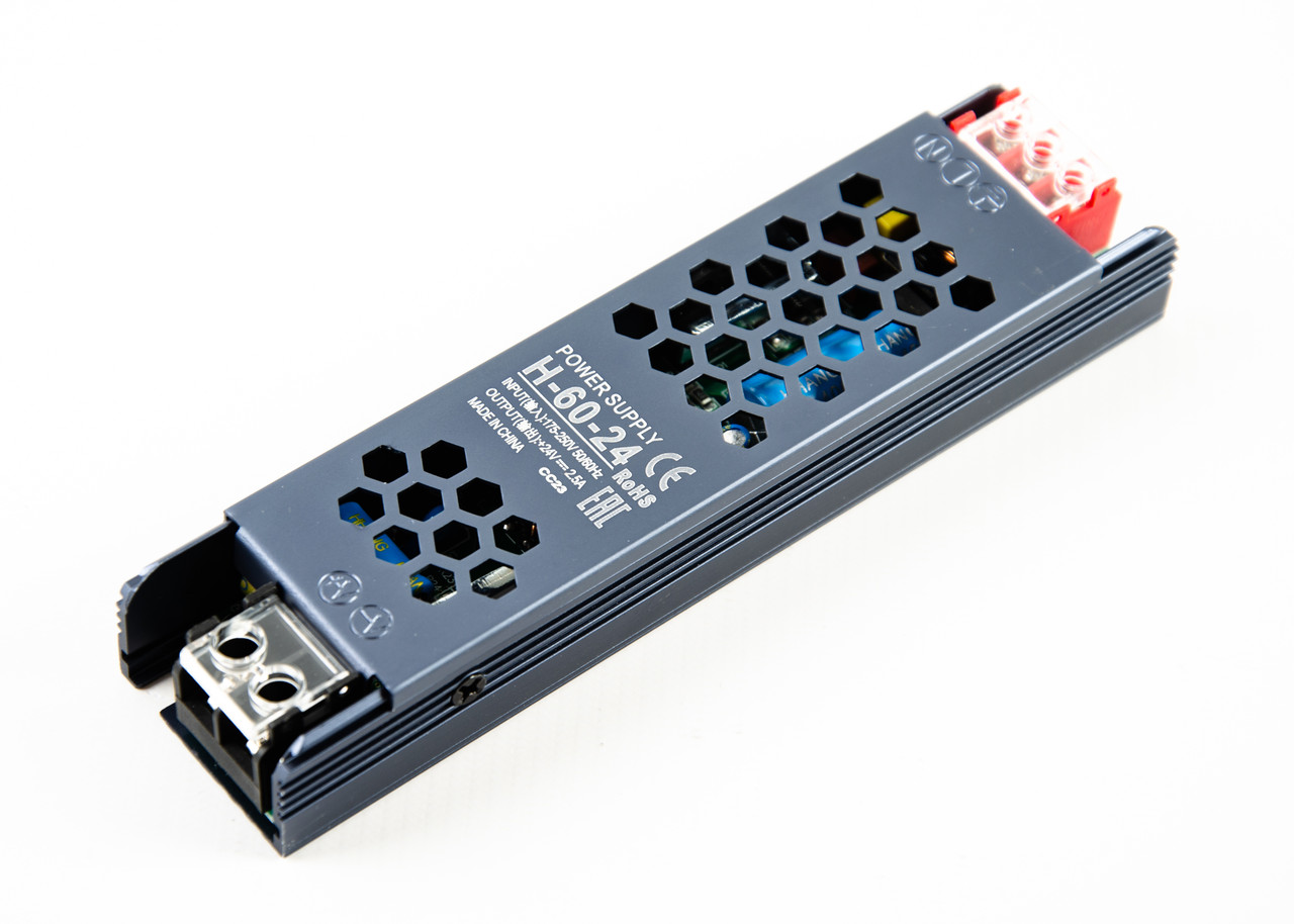 Блок живлення для Led стрічки Vela 24V 60Вт 2.5А, фото 1