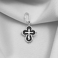 Срібний хрестик православний підвіс невеликий хрест зі срібла 925 проби підвіска