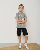 Дитяча піжама на хлопчика футболка з шортами футбол розмір 5-6, 7-8, 9-10