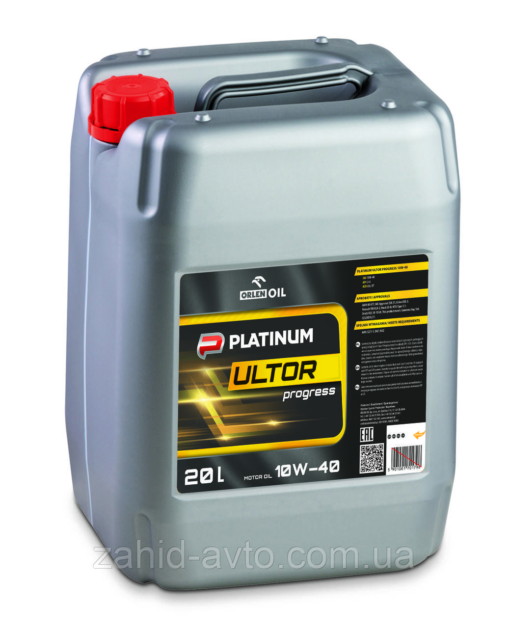 Mоторне масло Orlen Platinum Ultor Progres 10W-40 20л