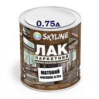 Лак паркетный для пола Skyline акрил-полиуретановый матовый 0.75л