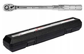 Динамометричний Ключ Моментний 1/2", 10-60 Нм, L=378-400 мм YATO (YT-07611)