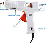 Jadeshay Glue Gun — Професійний термоклей клейовий пістолет Інструмент для ремонту термомуфти 120 Вт, фото 2