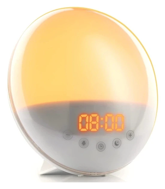 Купити Світлодіодний будильник, годинник AMTOK з імітацією сходу/заходу