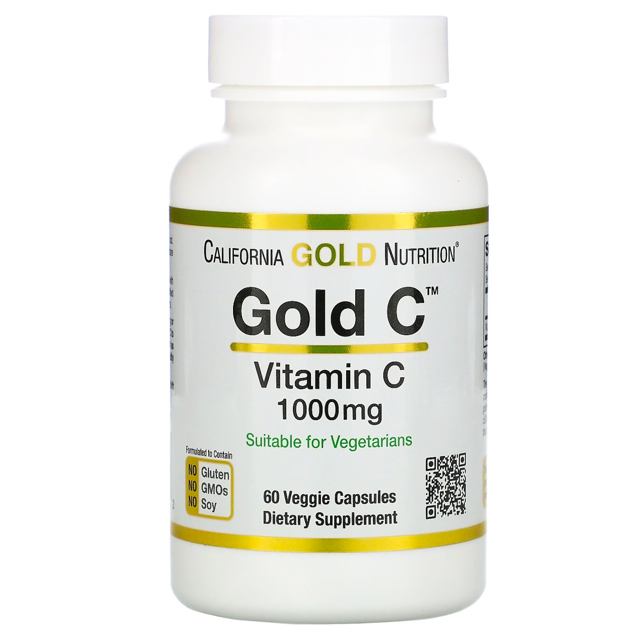 Вітамін З "California Gold Nutrition" 1000 мг 60 капсул, фото 1