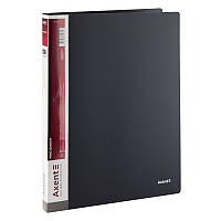 Папка на 2х кільцях, для файлів Axent (A4, 25 мм, до 110 аркушів, сірий) 1207-03-A