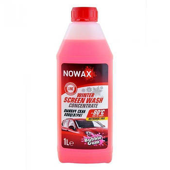 Зимовий омивач скла концентрат Nowax Bubble gum Winter -80 °C 1L Lime (NX01171)