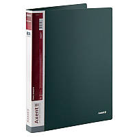 Папка на 2х кільцях, для файлів Axent (A4, 25 мм, до 110 аркушів, зелений) 1207-05-A