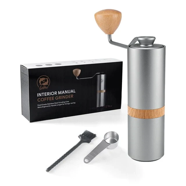 Ручна кавомолка iCafilas Manual Coffee Grinder Металеві жорна, фото 1