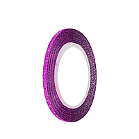 Декор-лента скотч для дизайна ногтей AVENIR Cosmetics № 25 Сахарно- розовый 2 мм