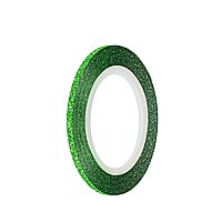 Декор-лента скотч для дизайна ногтей AVENIR Cosmetics № 26 Сахарно-зелёный 2 мм