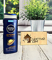 Гель для душа NIVEA Men Сила угля мужской очищение без сухости кожи 500 мл Білизна в повітрі