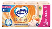 Папір туалетний Zewa Deluxe аромат персик 3 шари 16 рулонів