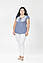 Штани джинси жіночі Petro Sorika КС-2302-08 білі, фото 2