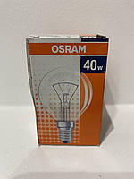 Osram шар p45 40 w e14 прозора лампа розжарювання