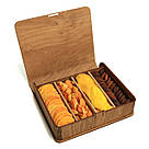 Подарунковий набір з сухофруктами в дерев'яній книзі mini, фото 2