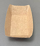 Тарілка картонна лодочка (бура) 110*70*45 50 шт, фото 8