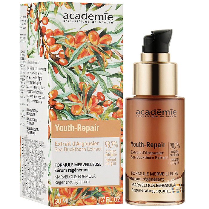 Регенеруюча сироватка для обличчя Academie Youth Repair Marvelous Formula Regenerating Serum 30мл, фото 1