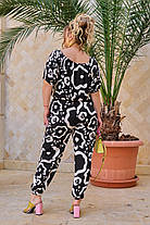 Вечірній жіночий брючний комбінезон БАТАЛ, фото 3