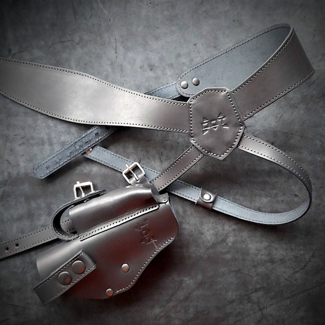 Кобура оперативна для ТТ прихованого носіння з натуральної шкіри чорна