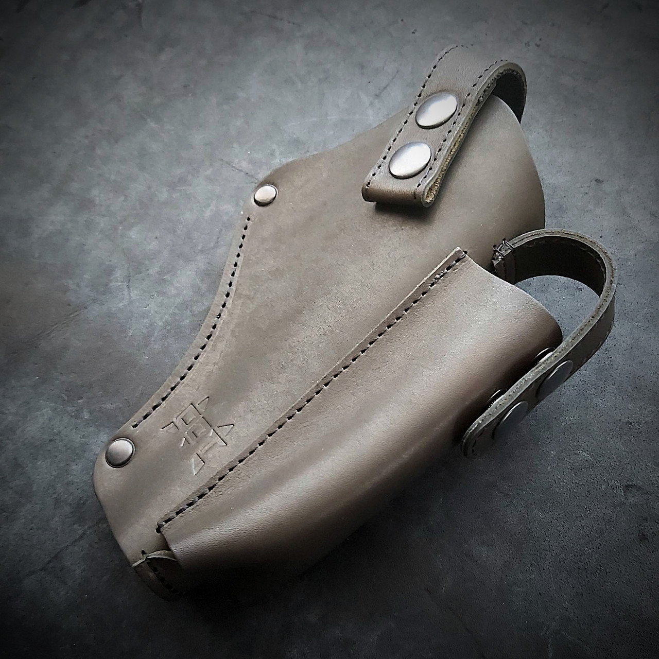 Поясна кобура Пеламе для АПС  з натуральної шкіри коричнева