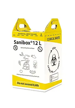 Контейнер-пакет для збору та утилізації медичних відходів Sanibox 12 л.