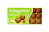 Шоколад молочный с фундуком Schogetten Alpine Milk Chocolate with Hazelnuts 100 г Германия