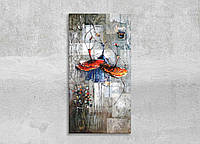 Картина Абстракция Танцующие балерины Танцы Балет Картина маслом Современный декор на стену Яркая картина 80x40