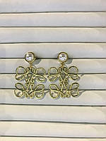 Сережки Селін, позолота