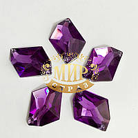 Акриловые камни, Форма Космик, цвет Violet, 16х20mm, цена за 1шт
