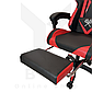 Ігрове комп'ютерне крісло Malatec (Чорне з червоним) — Геймерське крісло з підставкою для ніг Malatec, фото 7