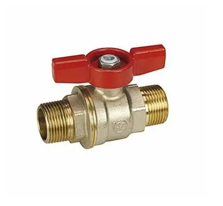 Кран кульовий DADO 3/4" ЗЗ повнопрохідний метелик, нікель Giacomini, фото 1