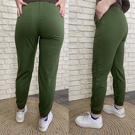 Комфортні жіночі штани, тканина "Трикотаж" 46, 52, 56 розмір 46, фото 1