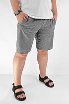 Шорти чоловічі трикотажні зі змійками на кишенях Бриджі чоловічі на (Угорщина) TOVTA Сірий колір M, фото 3