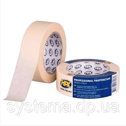 НРХ 60°С - 30мм х 50м- професійна малярська стрічка (скотч), фото 1